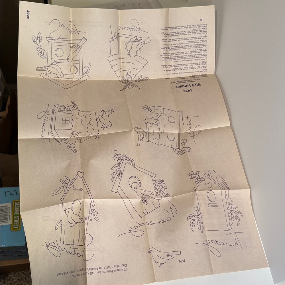 Hot Iron Transfers - Bird Houses Design - Picture 3 of 3